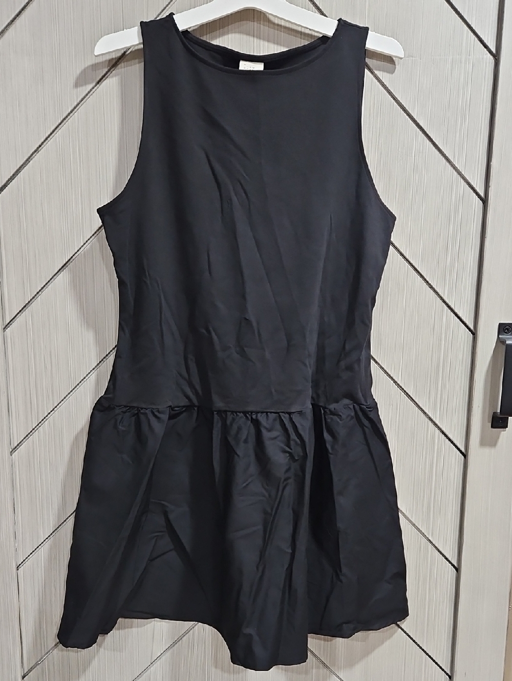 a new day Black Sleeveless Drop-Waist Mini Dress